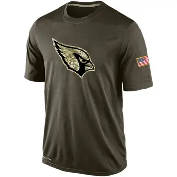Men's Nike Arizona Cardinals Olive Salute To Service KO Performance Dri-FIT T-Shirt -
