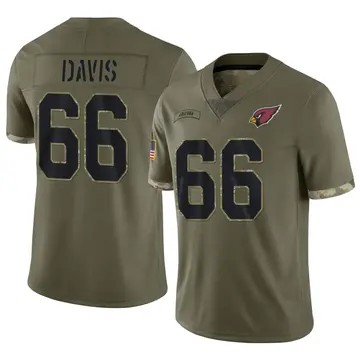 Men's Nike Arizona Cardinals Wyatt Davis Olive 2022 Salute To Service Jersey - Limited