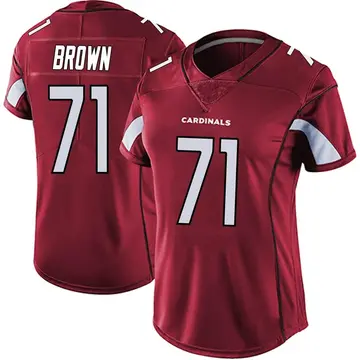 Women's Nike Arizona Cardinals Andrew Brown Red Vapor Team Color Untouchable Jersey - Limited