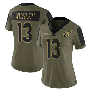 Women's Nike Arizona Cardinals Antoine Wesley Olive 2021 Salute To Service Jersey - Limited