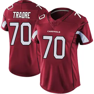 Women's Nike Arizona Cardinals Badara Traore Red Vapor Team Color Untouchable Jersey - Limited