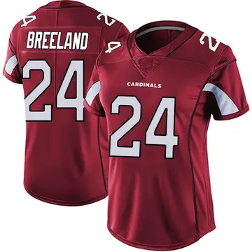 Women's Nike Arizona Cardinals Bashaud Breeland Red Vapor Team Color Untouchable Jersey - Limited