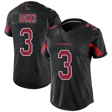 Women's Nike Arizona Cardinals Budda Baker Black Color Rush Jersey - Limited