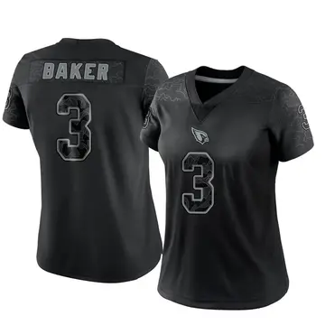 Women's Nike Arizona Cardinals Budda Baker Black Reflective Jersey - Limited