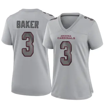 Women's Nike Arizona Cardinals Budda Baker Gray Atmosphere Fashion Jersey - Game