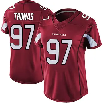Women's Nike Arizona Cardinals Cameron Thomas Red Vapor Team Color Untouchable Jersey - Limited
