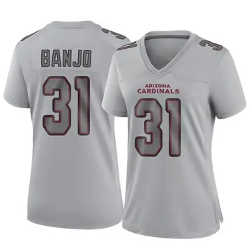 Women's Nike Arizona Cardinals Chris Banjo Gray Atmosphere Fashion Jersey - Game