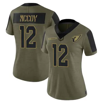 Women's Nike Arizona Cardinals Colt McCoy Olive 2021 Salute To Service Jersey - Limited