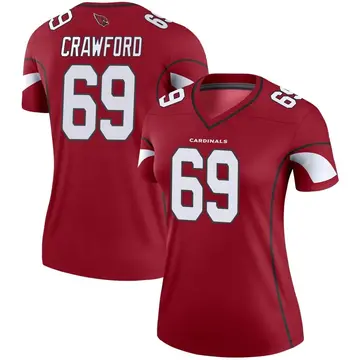 Women's Nike Arizona Cardinals Jack Crawford Cardinal Jersey - Legend