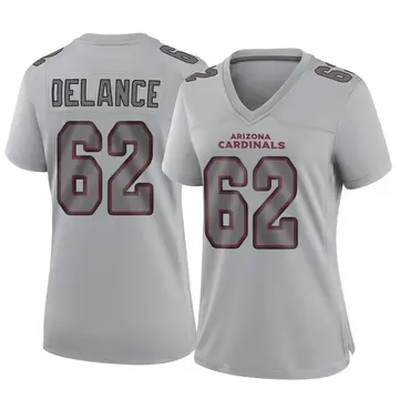 Women's Nike Arizona Cardinals Jean Delance Gray Atmosphere Fashion Jersey - Game