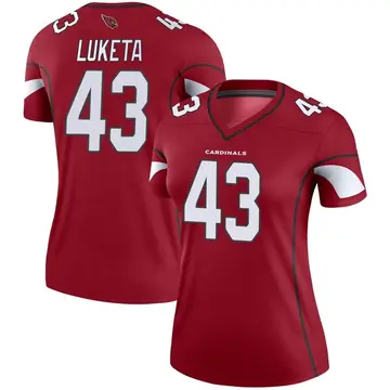 Women's Nike Arizona Cardinals Jesse Luketa Cardinal Jersey - Legend