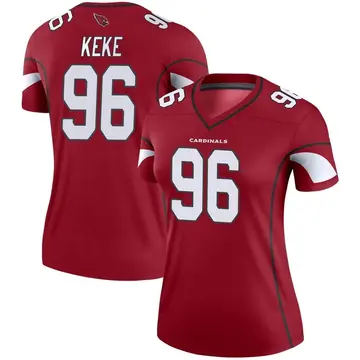 Women's Nike Arizona Cardinals Kingsley Keke Cardinal Jersey - Legend