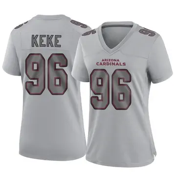 Women's Nike Arizona Cardinals Kingsley Keke Gray Atmosphere Fashion Jersey - Game