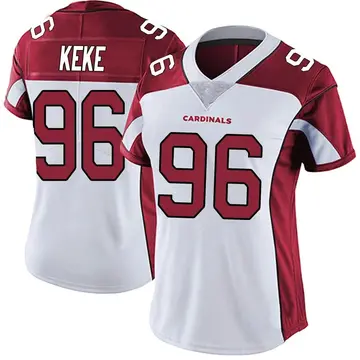 Women's Nike Arizona Cardinals Kingsley Keke White Vapor Untouchable Jersey - Limited