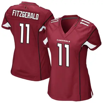 Women's Nike Arizona Cardinals Larry Fitzgerald Cardinal Team Color Jersey - Game