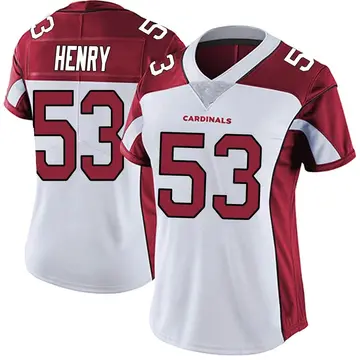 Women's Nike Arizona Cardinals Marcus Henry White Vapor Untouchable Jersey - Limited