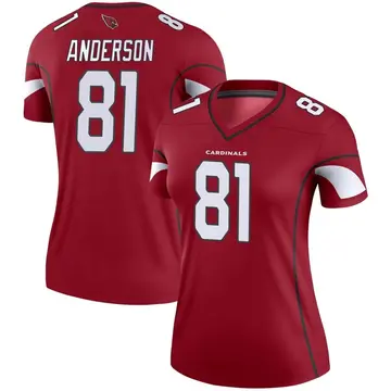 Women's Nike Arizona Cardinals Robbie Anderson Cardinal Jersey - Legend
