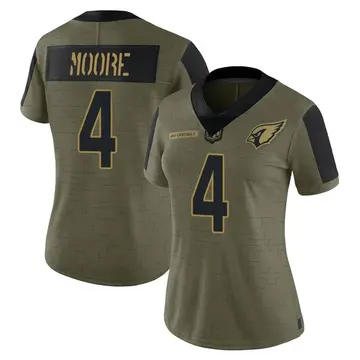 Women's Nike Arizona Cardinals Rondale Moore Olive 2021 Salute To Service Jersey - Limited