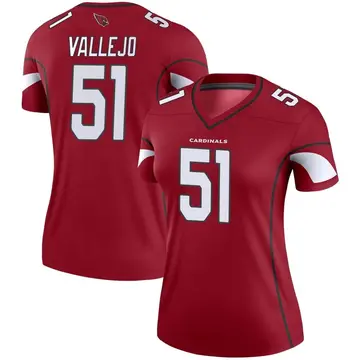 Women's Nike Arizona Cardinals Tanner Vallejo Cardinal Jersey - Legend