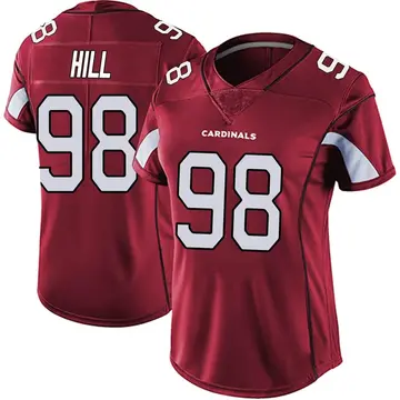 Women's Nike Arizona Cardinals Trysten Hill Red Vapor Team Color Untouchable Jersey - Limited