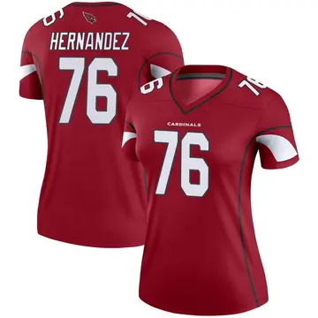 Women's Nike Arizona Cardinals Will Hernandez Cardinal Jersey - Legend