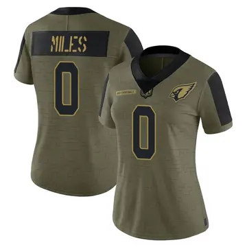 Women's Nike Arizona Cardinals Will Miles Olive 2021 Salute To Service Jersey - Limited
