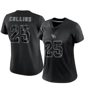 Women's Nike Arizona Cardinals Zaven Collins Black Reflective Jersey - Limited