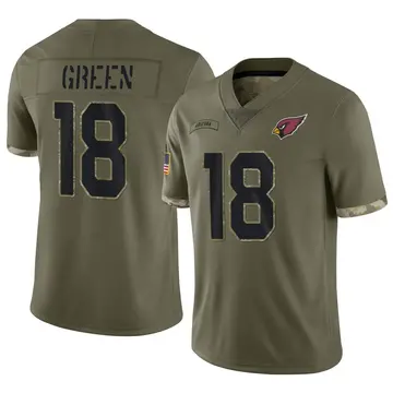 Youth Nike Arizona Cardinals A.J. Green Olive 2022 Salute To Service Jersey - Limited