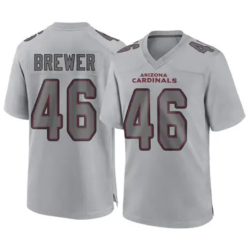 Youth Nike Arizona Cardinals Aaron Brewer Gray Atmosphere Fashion Jersey - Game