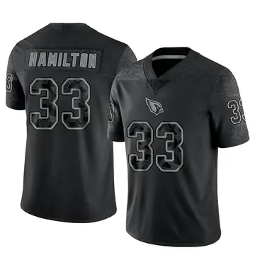 Youth Nike Arizona Cardinals Antonio Hamilton Black Reflective Jersey - Limited