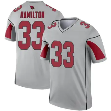 Youth Nike Arizona Cardinals Antonio Hamilton Inverted Silver Jersey - Legend