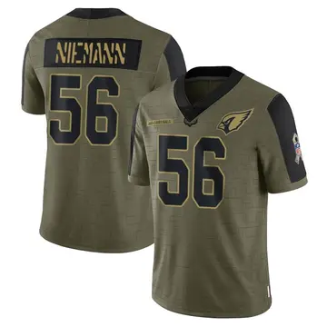 Youth Nike Arizona Cardinals Ben Niemann Olive 2021 Salute To Service Jersey - Limited