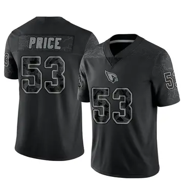 Youth Nike Arizona Cardinals Billy Price Black Reflective Jersey - Limited