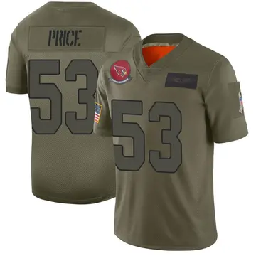 Youth Nike Arizona Cardinals Billy Price Camo 2019 Salute to Service Jersey - Limited
