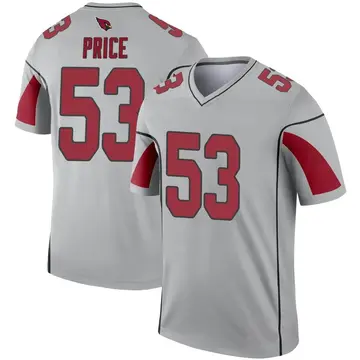 Youth Nike Arizona Cardinals Billy Price Inverted Silver Jersey - Legend