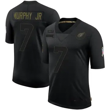 Youth Nike Arizona Cardinals Byron Murphy Jr. Black 2020 Salute To Service Jersey - Limited