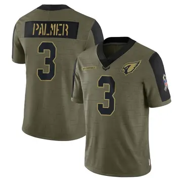 Youth Nike Arizona Cardinals Carson Palmer Olive 2021 Salute To Service Jersey - Limited
