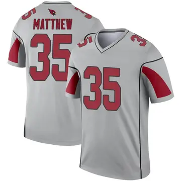 Youth Nike Arizona Cardinals Christian Matthew Inverted Silver Jersey - Legend