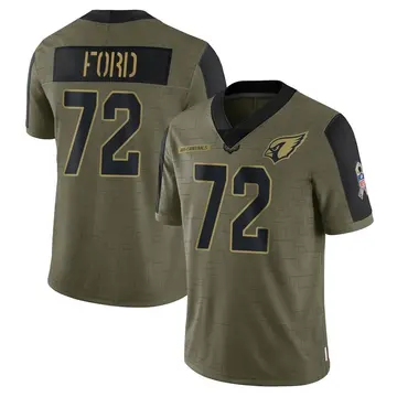Youth Nike Arizona Cardinals Cody Ford Olive 2021 Salute To Service Jersey - Limited