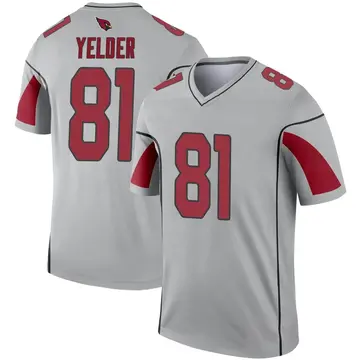 Youth Nike Arizona Cardinals Deon Yelder Inverted Silver Jersey - Legend