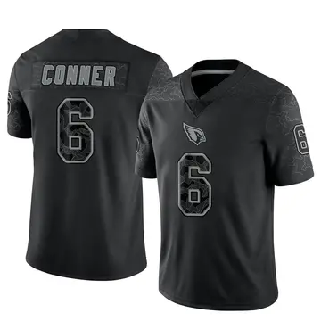 Youth Nike Arizona Cardinals James Conner Black Reflective Jersey - Limited
