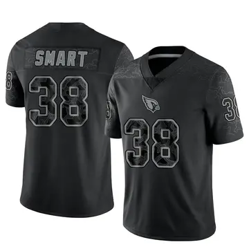 Youth Nike Arizona Cardinals Jared Smart Black Reflective Jersey - Limited