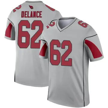 Youth Nike Arizona Cardinals Jean Delance Inverted Silver Jersey - Legend
