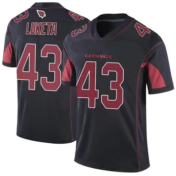 Youth Nike Arizona Cardinals Jesse Luketa Black Color Rush Vapor Untouchable Jersey - Limited
