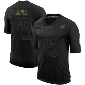 Youth Nike Arizona Cardinals Josh Jones Black 2020 Salute To Service Jersey - Limited