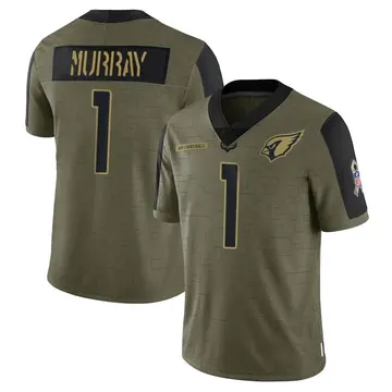 Youth Arizona Cardinals Kyler Murray Olive 2021 Salute To Service Jersey - Limited