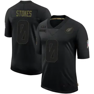 Youth Nike Arizona Cardinals LaRon Stokes Black 2020 Salute To Service Jersey - Limited
