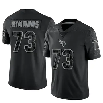 Youth Nike Arizona Cardinals Lachavious Simmons Black Reflective Jersey - Limited