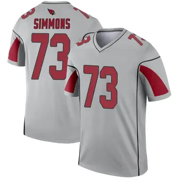 Youth Nike Arizona Cardinals Lachavious Simmons Inverted Silver Jersey - Legend