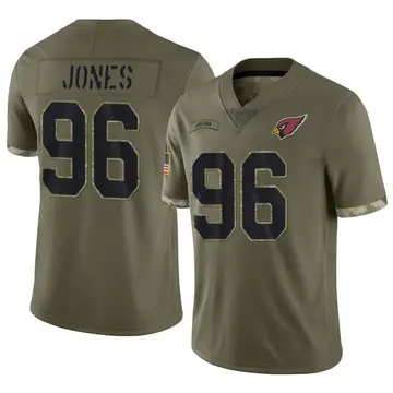 Youth Nike Arizona Cardinals Manny Jones Olive 2022 Salute To Service Jersey - Limited